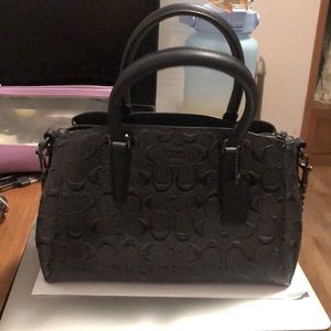 Coach Gunmetal little Shoulder with Tag.